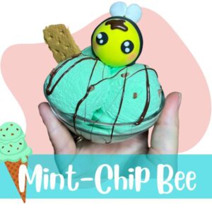 fake ice cream and bee tutorial