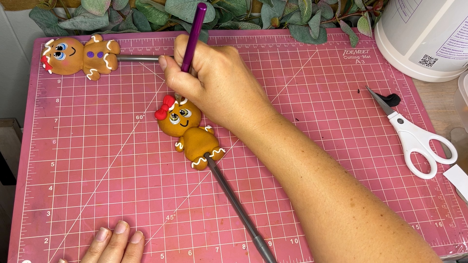Foam Clay Gingerbread Girl Tutorial – Cute Christmas Craft for Beginners
