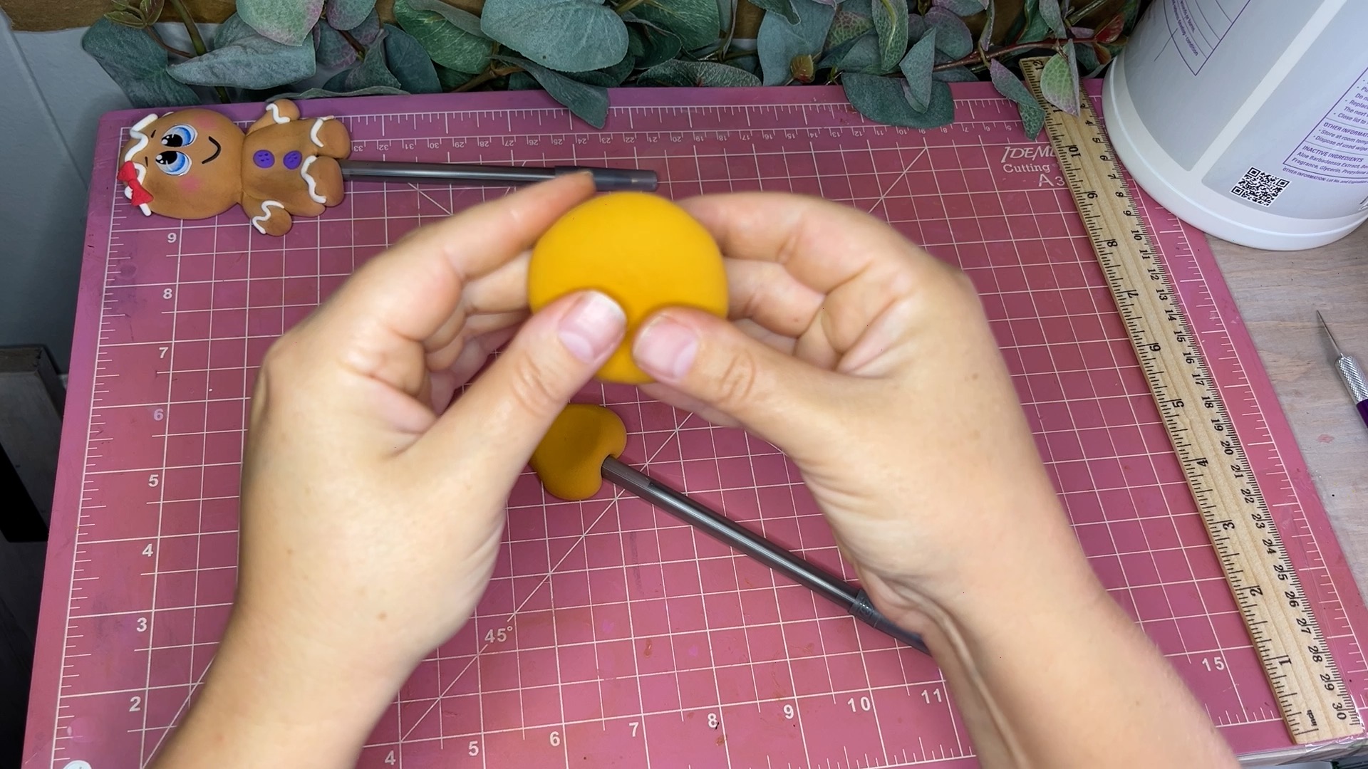 Foam Clay Gingerbread Girl Tutorial – Cute Christmas Craft for Beginners